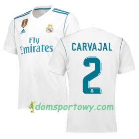 Koszulka Real Madryt CARVAJAL 2 Domowe Koszulki Piłkarskie 2017-2018 Krótki Rękaw