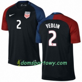 Koszulka Stany Zjednoczone DEANDRE YEDLIN Wyjazdowe Koszulki Piłkarskie 2016/17 Krótki Rękaw