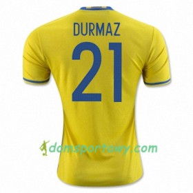 Koszulka Szwecja JIMMY DURMAZ Domowe Koszulki Piłkarskie Euro 2016