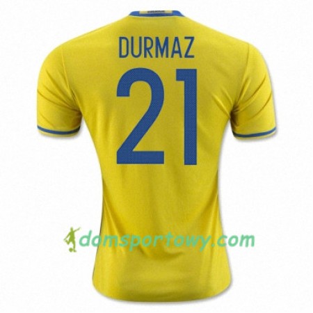 Koszulka Szwecja JIMMY DURMAZ Domowe Koszulki Piłkarskie Euro 2016