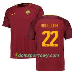 Koszulka AS Roma ABDULLAHI 22 Domowe Koszulki Piłkarskie 2017-2018 Krótki Rękaw