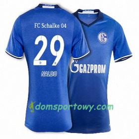 Koszulka FC Schalke 04 NALDO 29 Domowe Koszulki Piłkarskie 2017-2018 Krótki Rękaw