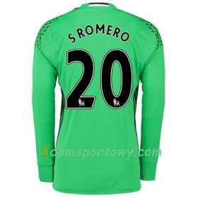 Koszulka Manchester United S ROMERO 20 Wyjazdowe Koszulki Piłkarskie 2017-2018 Długi Rękaw