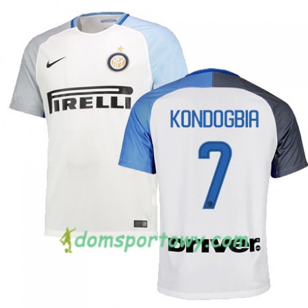Koszulka Inter Mediolan KONDOGBIA 7 Wyjazdowe Koszulki Piłkarskie 2017-2018 Krótki Rękaw