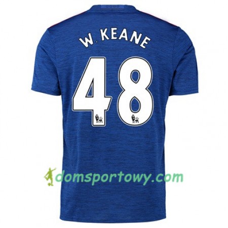 Koszulka Manchester United W KEANE 48 Wyjazdowe Koszulki Piłkarskie 2017-2018 Krótki Rękaw