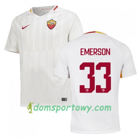 Koszulka AS Roma EMERSON 33 Wyjazdowe Koszulki Piłkarskie 2017-2018 Krótki Rękaw