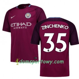 Koszulka Manchester City ZINCHENKO 35 Wyjazdowe Koszulki Piłkarskie 2017-2018 Krótki Rękaw