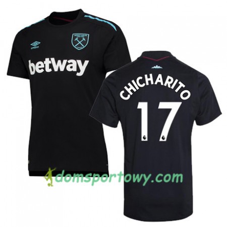 Koszulka West Ham United CHICHARITO Wyjazdowe Koszulki Piłkarskie 2017-2018 Krótki Rękaw
