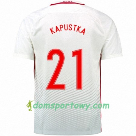 Koszulka Polska BARTOSZ KAPUSTKA Domowe Koszulki Piłkarskie Euro 2016