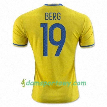 Koszulka Szwecja MARCUS BERG Domowe Koszulki Piłkarskie Euro 2016