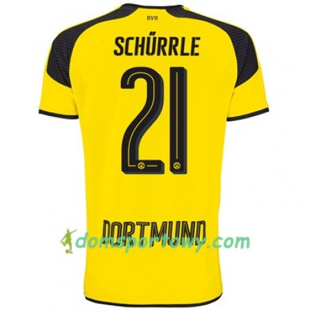 Koszulka Borussia Dortmund SCHURRLE 21 Trzeci Koszulki Piłkarskie 2017-2018 Krótki Rękaw