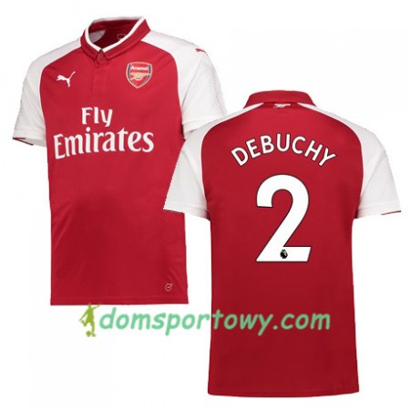 Koszulka Arsenal DEBUCHY 2 Domowe Koszulki Piłkarskie 2017-2018 Krótki Rękaw