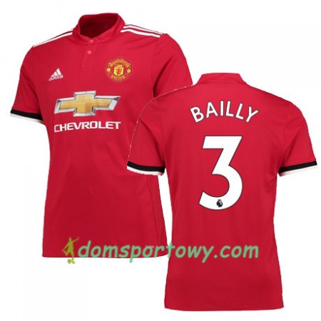 Koszulka Manchester United BAILLY 3 Domowe Koszulki Piłkarskie 2017-2018 Krótki Rękaw