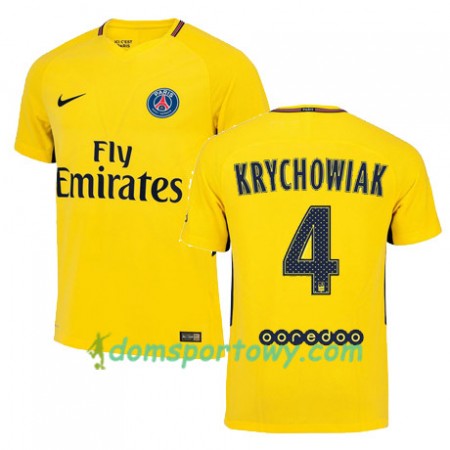 Koszulka Paris SG GRZEGORZ KRYCHOWIAK 4 Wyjazdowe Koszulki Piłkarskie 2017-2018 Krótki Rękaw