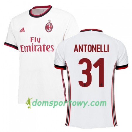 Koszulka AC Milan ANTONELLI 31 Wyjazdowe Koszulki Piłkarskie 2017-2018 Krótki Rękaw