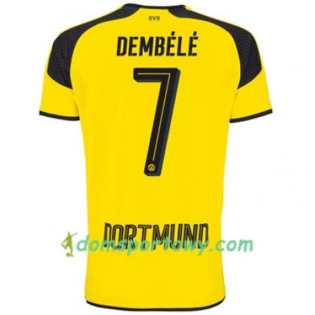 Koszulka Borussia Dortmund DEMBELE 7 Trzeci Koszulki Piłkarskie 2017-2018 Krótki Rękaw