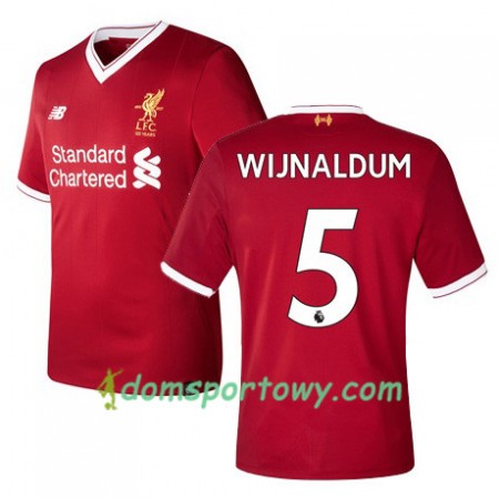 Koszulka Liverpool WIJNALDUM 5 Domowe Koszulki Piłkarskie 2017-2018 Krótki Rękaw