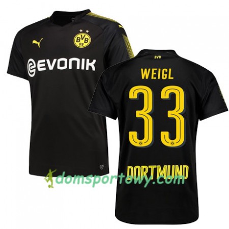 Koszulka Borussia Dortmund WEIGL 33 Wyjazdowe Koszulki Piłkarskie 2017-2018 Krótki Rękaw