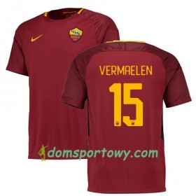 Koszulka AS Roma VERMAELEN 15 Domowe Koszulki Piłkarskie 2017-2018 Krótki Rękaw