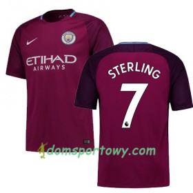Koszulka Manchester City STERLING 7 Wyjazdowe Koszulki Piłkarskie 2017-2018 Krótki Rękaw