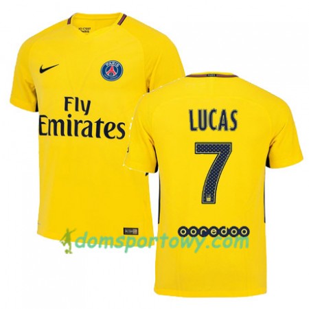 Koszulka Paris SG LUCAS MOURA 7 Wyjazdowe Koszulki Piłkarskie 2017-2018 Krótki Rękaw