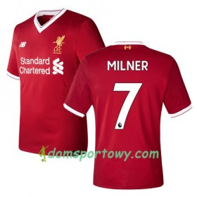 Koszulka Liverpool MILNER 7 Domowe Koszulki Piłkarskie 2017-2018 Krótki Rękaw