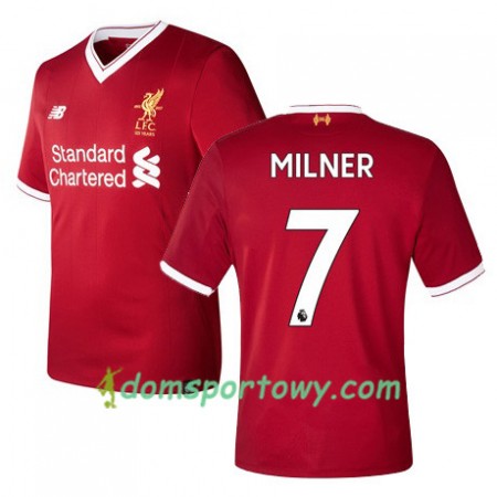 Koszulka Liverpool MILNER 7 Domowe Koszulki Piłkarskie 2017-2018 Krótki Rękaw