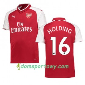 Koszulka Arsenal HOLDING 16 Domowe Koszulki Piłkarskie 2017-2018 Krótki Rękaw