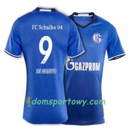 Koszulka FC Schalke 04 DI SANTO 9 Domowe Koszulki Piłkarskie 2017-2018 Krótki Rękaw