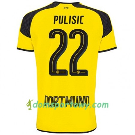 Koszulka Borussia Dortmund PULISIC 22 Trzeci Koszulki Piłkarskie 2017-2018 Krótki Rękaw