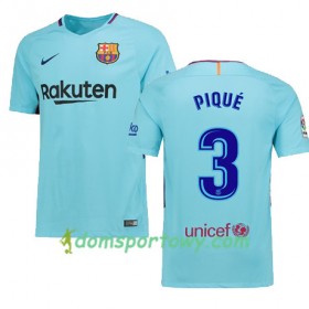 Koszulka FC Barcelona PIQUE 3 Wyjazdowe Koszulki Piłkarskie 2017-2018 Krótki Rękaw