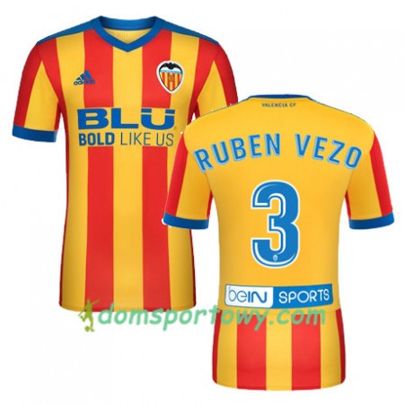 Koszulka Valencia CF RUBEN VEZO Wyjazdowe Koszulki Piłkarskie 2017-2018 Krótki Rękaw