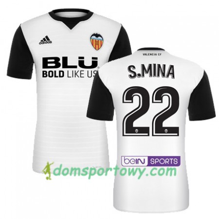 Koszulka Valencia CF S MINA Domowe Koszulki Piłkarskie 2017-2018 Krótki Rękaw