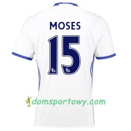 Koszulka Chelsea MOSES 15 Trzeci Koszulki Piłkarskie 2017-2018 Krótki Rękaw