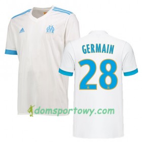 Koszulka Olympique Marsylia GERMAIN 28 Domowe Koszulki Piłkarskie 2017-2018 Krótki Rękaw