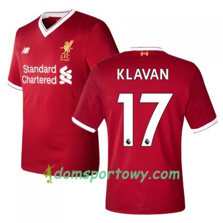 Koszulka Liverpool KLAVAN 17 Domowe Koszulki Piłkarskie 2017-2018 Krótki Rękaw