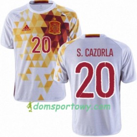 Koszulka Hiszpania SANTI CAZORLA Wyjazdowe Koszulki Piłkarskie Euro 2016