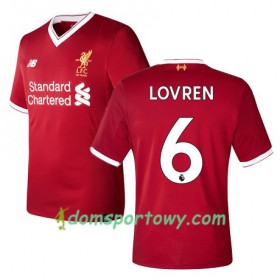 Koszulka Liverpool LOVREN 6 Domowe Koszulki Piłkarskie 2017-2018 Krótki Rękaw