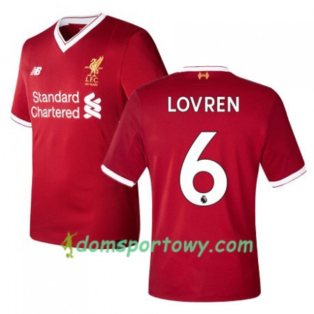 Koszulka Liverpool LOVREN 6 Domowe Koszulki Piłkarskie 2017-2018 Krótki Rękaw