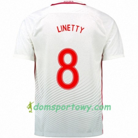 Koszulka Polska KAROL LINETTY Domowe Koszulki Piłkarskie Euro 2016
