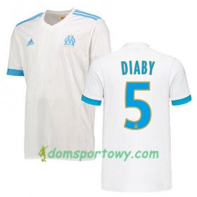 Koszulka Olympique Marsylia ABOU DIABY 5 Domowe Koszulki Piłkarskie 2017-2018 Krótki Rękaw