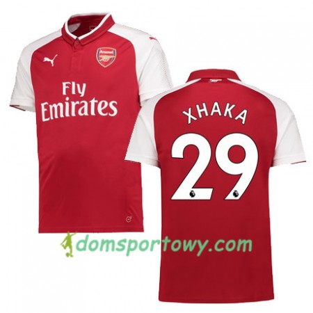 Koszulka Arsenal XHAKA 29 Domowe Koszulki Piłkarskie 2017-2018 Krótki Rękaw