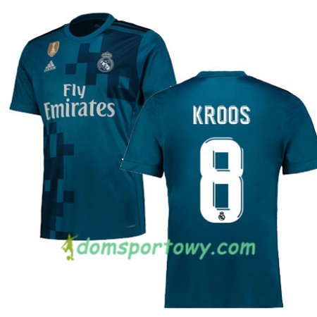 Koszulka Real Madryt KROOS 8 Trzeci Koszulki Piłkarskie 2017-2018 Krótki Rękaw