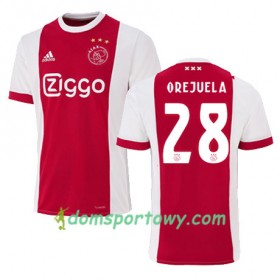 Koszulka Ajax Amsterdam LUIS MANUEL OREJUELA 28 Domowe Koszulki Piłkarskie 2017-2018 Krótki Rękaw