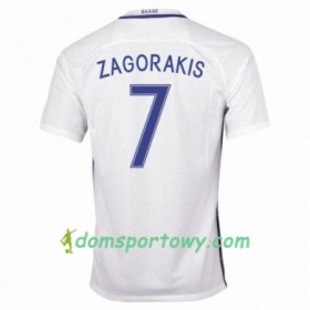 Koszulka Grecja THEODOROS ZAGORAKIS Domowe Koszulki Piłkarskie 2016/17 Krótki Rękaw