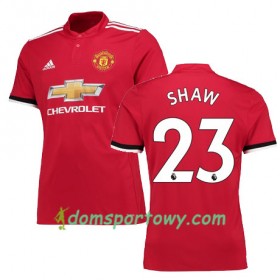 Koszulka Manchester United SHAW 23 Domowe Koszulki Piłkarskie 2017-2018 Krótki Rękaw