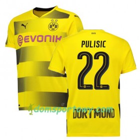 Koszulka Borussia Dortmund PULISIC 22 Domowe Koszulki Piłkarskie 2017-2018 Krótki Rękaw