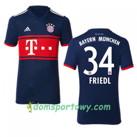 Koszulka Bayern Monachium FRIEDL 34 Wyjazdowe Koszulki Piłkarskie 2017-2018 Krótki Rękaw