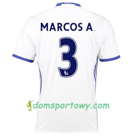 Koszulka Chelsea MARCOS A 3 Trzeci Koszulki Piłkarskie 2017-2018 Krótki Rękaw