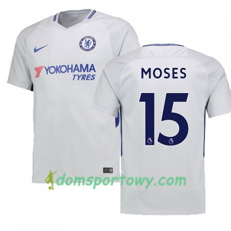 Koszulka Chelsea MOSES 15 Wyjazdowe Koszulki Piłkarskie 2017-2018 Krótki Rękaw